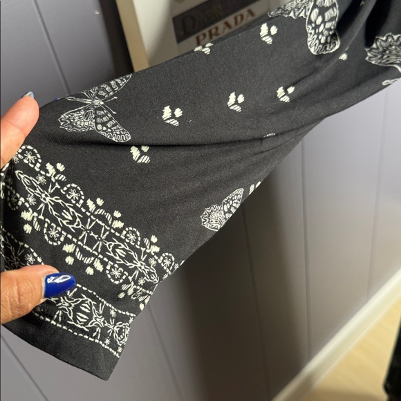 Johnny Was butterfly black & white dress - Picture 3 of 7